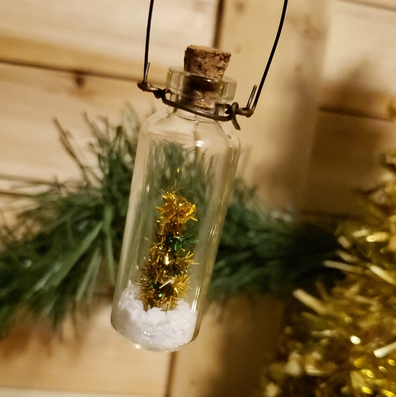 Miniature Christmas Tree in a Bottle Ornaments - Picture 6 of 10